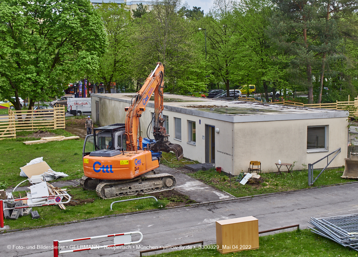04.05.2022 - Baustelle am Haus für Kinder in Neuperlach